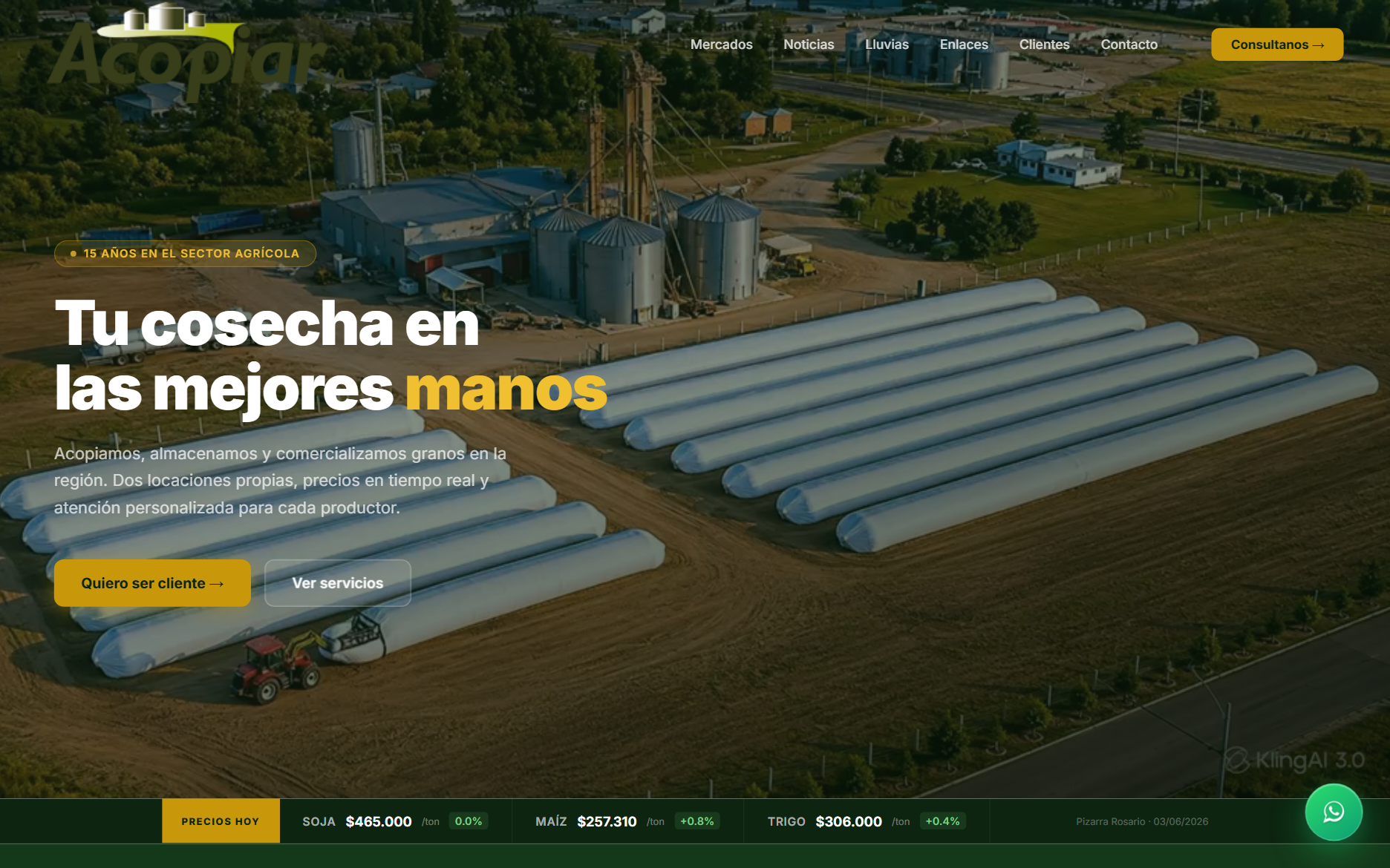 Web de Acopiar S.A.