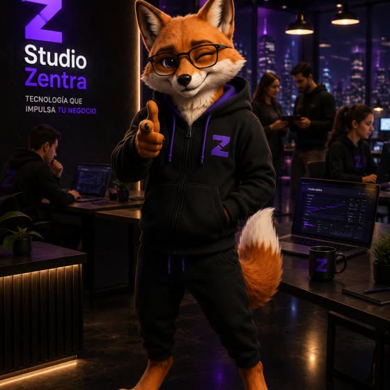 Zent parado en el studio